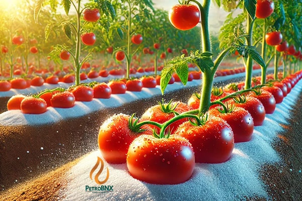 What are the properties of urea fertilizer for tomatoes?